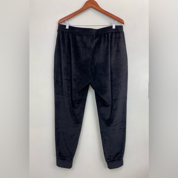 House of Harlow 1960 Black Velvet Velour Jogger Sweat Pants - XL - Picture 6 of 6